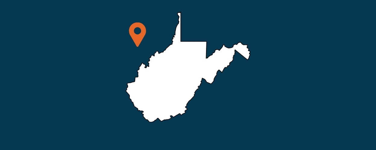 Outline of the state of West Virginia