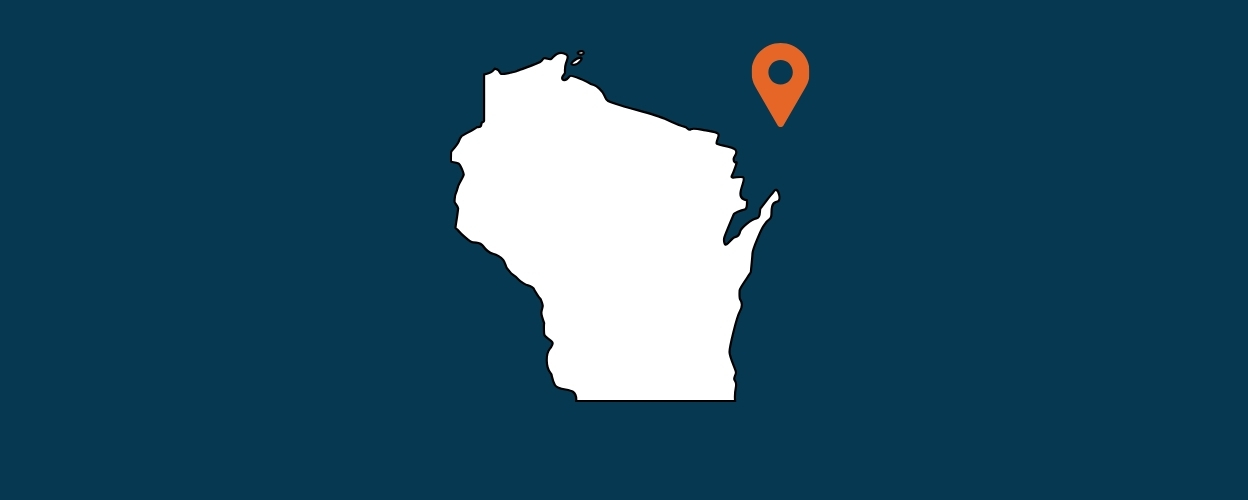 Outline of the state of Wisconsin